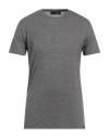Lardini Man T-shirt Lead Size L Wool, Lyocell