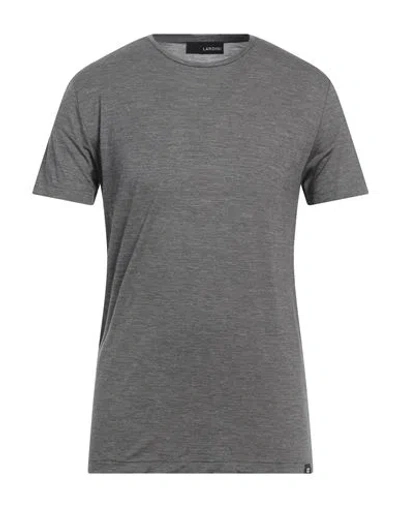 Lardini Man T-shirt Lead Size L Wool, Lyocell