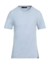 Lardini Man T-shirt Light Blue Size 42 Cotton