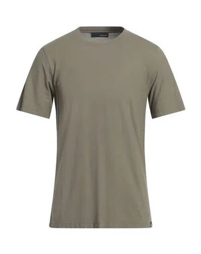 Lardini Man T-shirt Military Green Size 40 Cotton