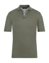 Lardini Man T-shirt Military Green Size 44 Linen In Green