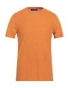 Lardini Man T-shirt Orange Size 44 Cotton