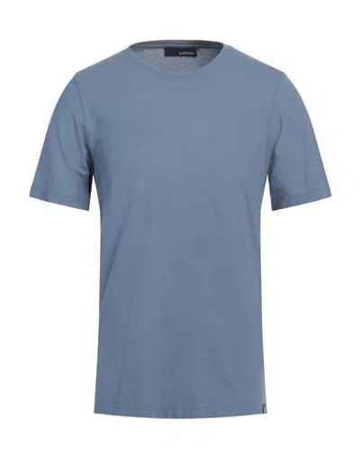 Lardini Man T-shirt Pastel Blue Size 46 Cotton