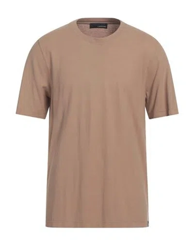 Lardini Man T-shirt Sand Size 48 Cotton