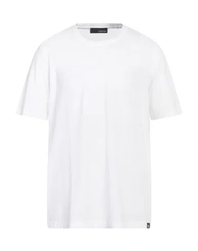 Lardini Man T-shirt White Size 46 Cotton