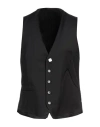 Lardini Man Tailored Vest Black Size 42 Wool