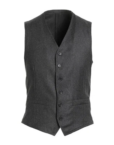 Lardini Man Tailored Vest Lead Size 36 Wool In Gray