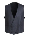 Lardini Man Tailored Vest Midnight Blue Size 40 Wool In Blue