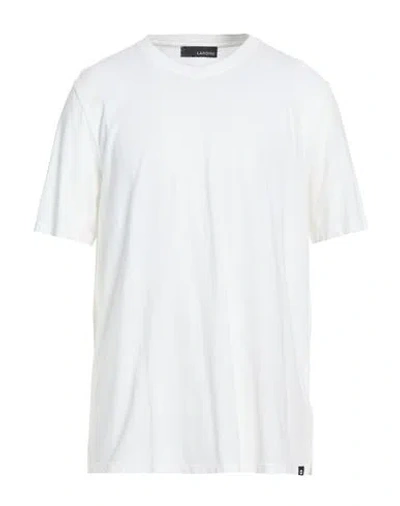 Lardini Man T-shirt White Size 46 Cotton In Animal Print
