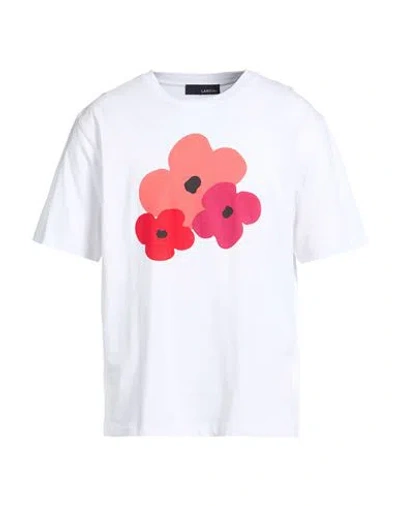 Lardini Man T-shirt White Size M Cotton