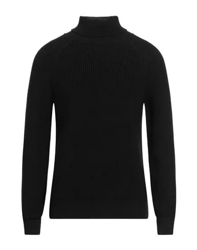 Lardini Man Turtleneck Black Size 38 Wool