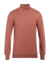 Lardini Man Turtleneck Brown Size 42 Wool