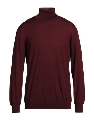 LARDINI LARDINI MAN TURTLENECK BURGUNDY SIZE 44 WOOL