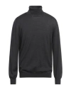 Lardini Man Turtleneck Charcoal Size Xl Virgin Wool