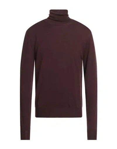 LARDINI LARDINI MAN TURTLENECK CHOCOLATE BROWN SIZE 40 WOOL