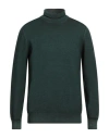 Lardini Man Turtleneck Dark Green Size 42 Wool