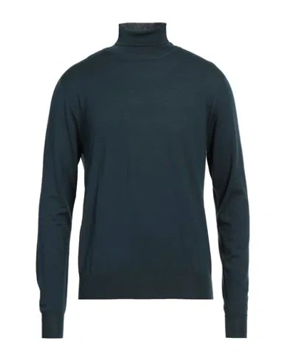 Lardini Man Turtleneck Deep Jade Size 40 Wool In Green