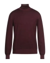 Lardini Man Turtleneck Plum Size 40 Wool In Purple