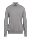 Lardini Man Turtleneck Grey Size 46 Wool In Gray