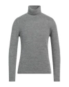 Lardini Man Turtleneck Grey Size Xxl Acrylic, Alpaca Wool, Wool In Grey