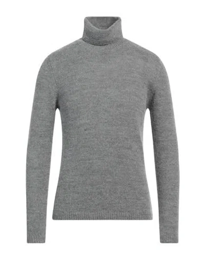 Lardini Man Turtleneck Grey Size Xxl Acrylic, Alpaca Wool, Wool