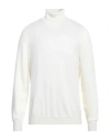 Lardini Man Turtleneck Ivory Size 44 Cashmere In White