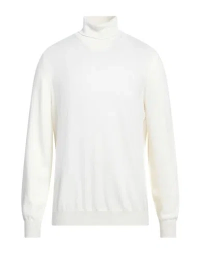 Lardini Man Turtleneck Ivory Size 44 Cashmere In White