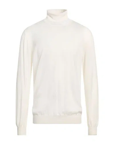 Lardini Man Turtleneck Ivory Size 46 Wool
