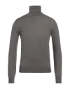 Lardini Man Turtleneck Lead Size 36 Wool, Silk, Cashmere In Grey