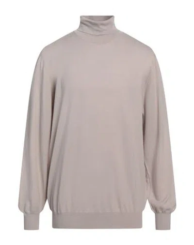 Lardini Man Turtleneck Light Brown Size Xxl Virgin Wool In Sand