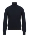 Lardini Man Turtleneck Midnight Blue Size 38 Cashmere