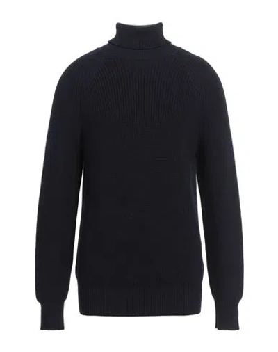 Lardini Man Turtleneck Midnight Blue Size 42 Wool