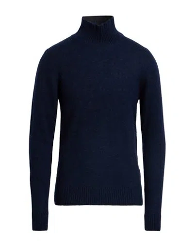 Lardini Man Turtleneck Midnight Blue Size Xl Alpaca Wool, Nylon, Wool