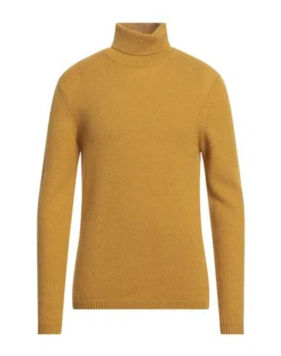 Lardini Man Turtleneck Mustard Size Xxl Acrylic, Alpaca Wool, Wool In Yellow
