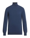 Lardini Man Turtleneck Navy Blue Size 38 Wool