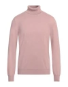 Lardini Man Turtleneck Pink Size 40 Cashmere