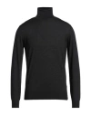 Lardini Man Turtleneck Charcoal Size 44 Wool, Silk, Cashmere In Grey