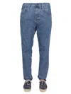 Lardini Medium Blue Five-pocket Jeans In Blue