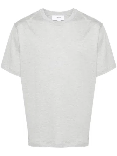 Lardini Mélange-effect T-shirt In Grey