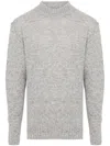 Lardini Mélange Jumper In Grey