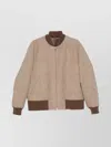 Lardini Virgin-wool Bomber Jacket In Neutral
