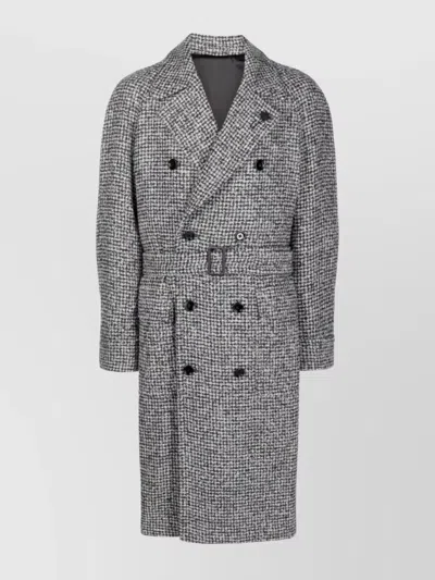 LARDINI MEN'S BELTED LONG COAT