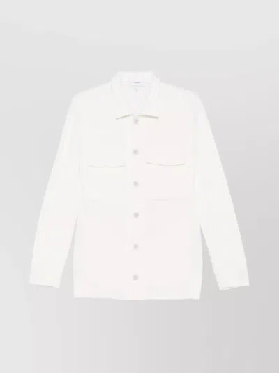 LARDINI MEN'S COTTON SHIRT JACKET COLLARED