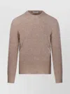 Lardini Ribbed-knit Wool Sweater In Black
