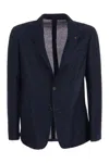 Lardini Balzer In Deconstructed Cotton Linen In Blue