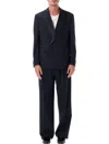 Lardini Double-breasted Buttoned Blazer In Blue