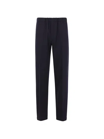 Lardini Men's Elasticated Waistband Trousers In Blue