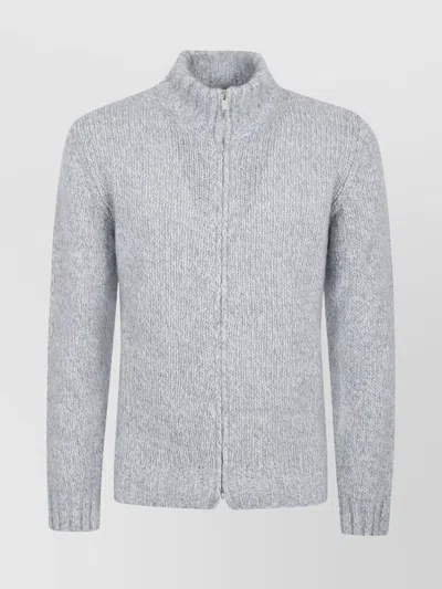 LARDINI MEN'S HIGH COLLAR KNIT SWEATER