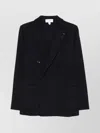 Lardini Double-breasted Jacket With Houndstooth Pattern In Black