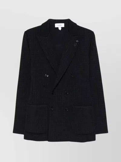 LARDINI MEN'S HOUNDSTOOTH DOUBLE-BREASTED JACKET